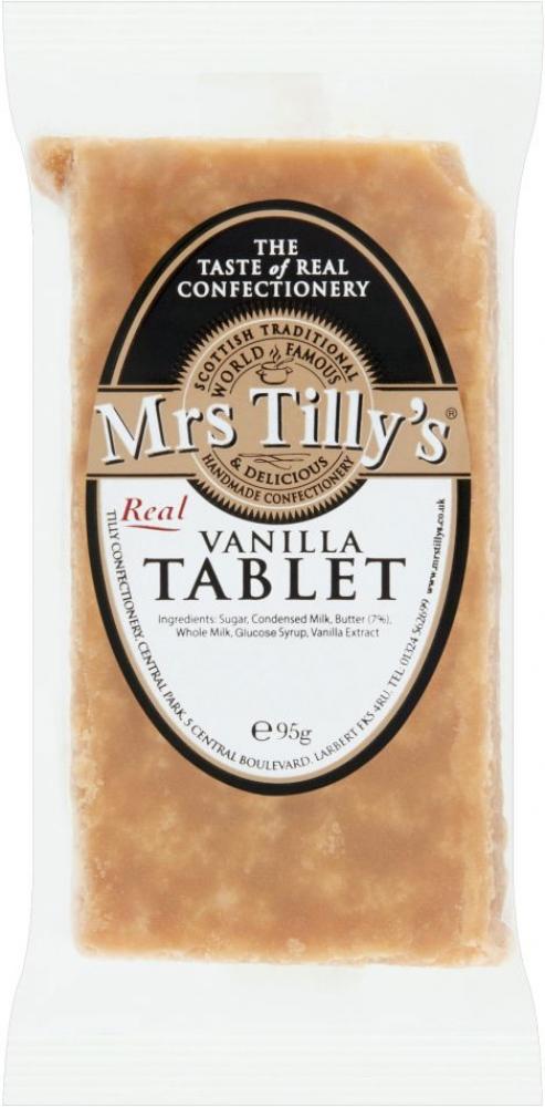 Mrs Tilly's Vanilla Tablet 90g (Nov 23 - Jan 24) RRP 1 CLEARANCE XL 39p or 3 for 99p
